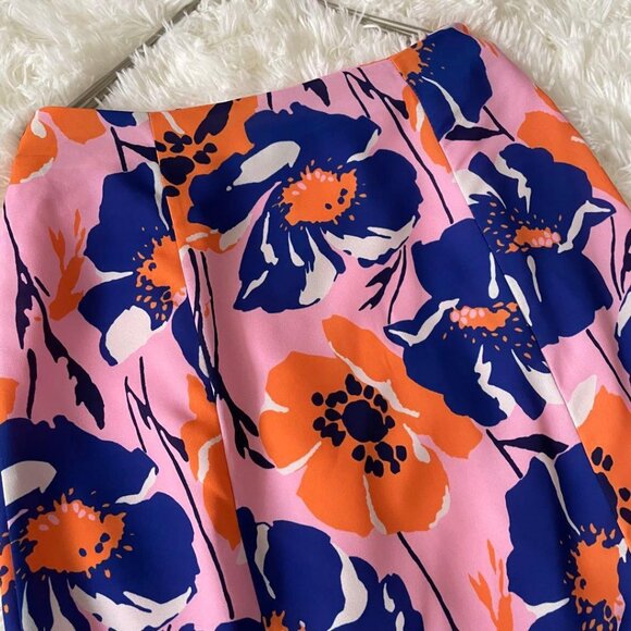 Daba Retro Floral Print Long Mermaid Skirt - Picture 2 of 6